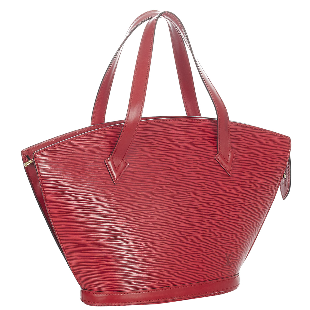 

Louis Vuitton Red Epi Leather Saint Jacques PM Short Strap Bag