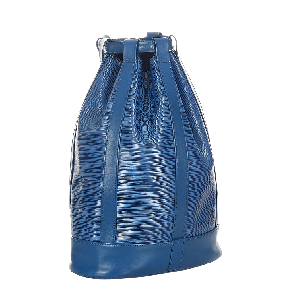 

Louis Vuitton Blue Epi Leather Randonnee PM Backpack