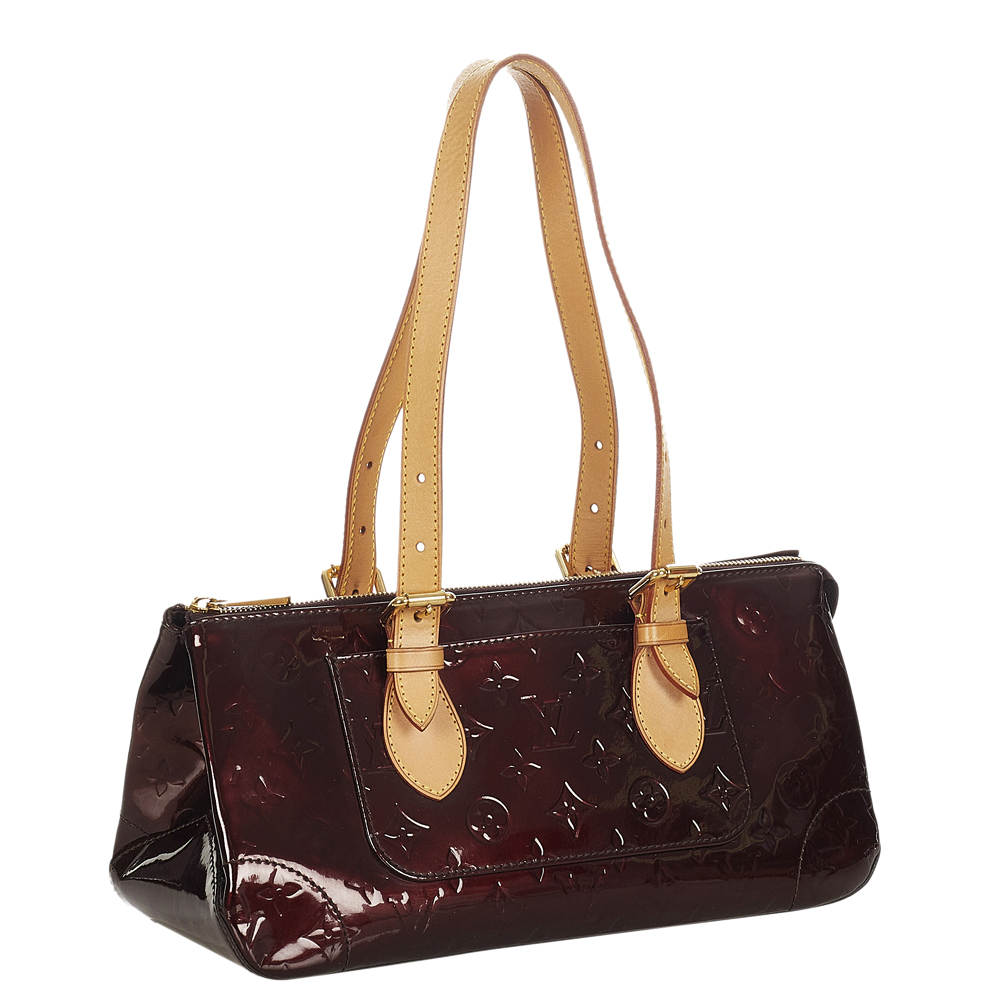 

Louis Vuitton Brown Monogram Vernis Rosewood Avenue Bag