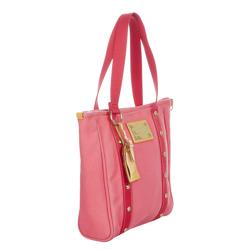 

Louis Vuitton Pink/Red Antigua Cabas MM Bag