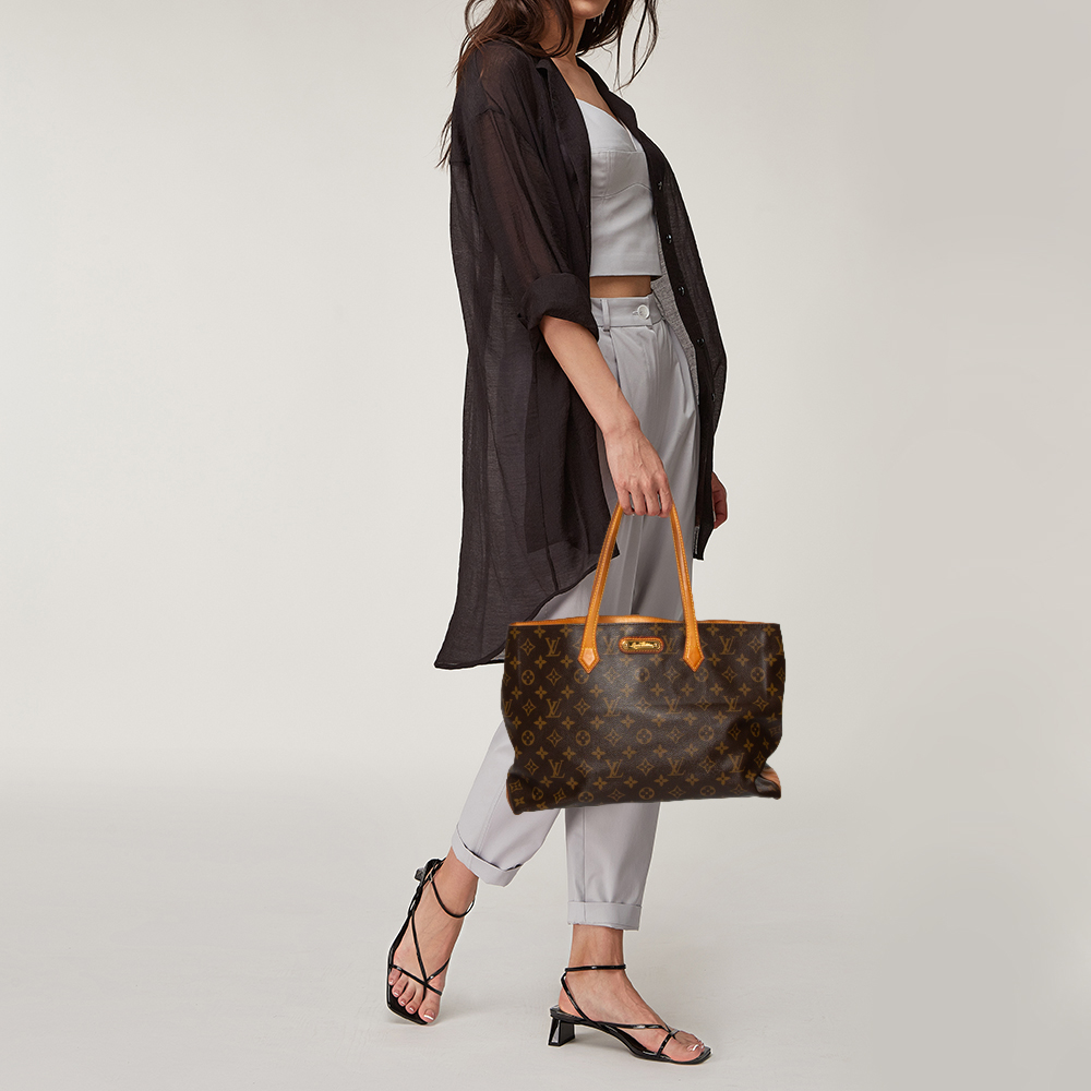 

Louis Vuitton Monogram Canvas Wilshire MM Bag, Brown