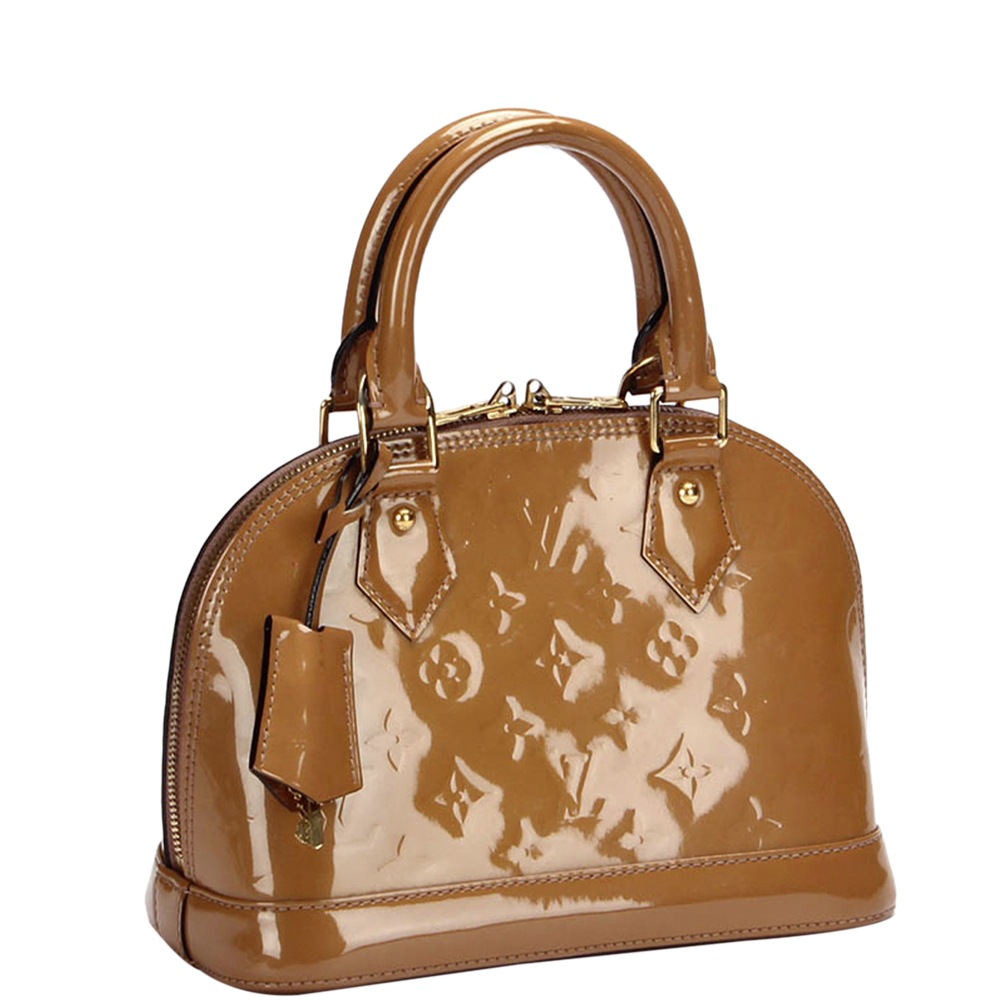 

Louis Vuitton Brown Monogram Vernis Alma BB Bag