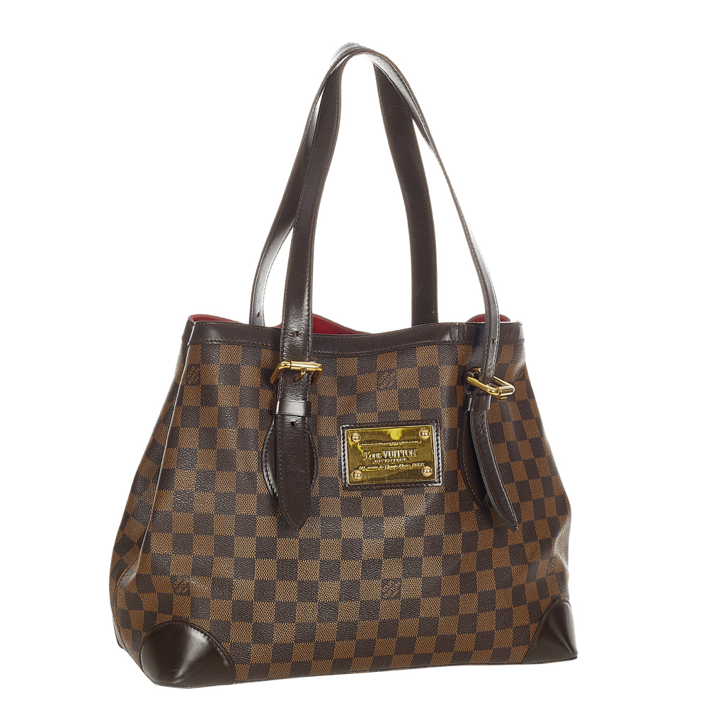 

Louis Vuitton Brown Damier Canvas Ebene Hampstead MM Tote Bag