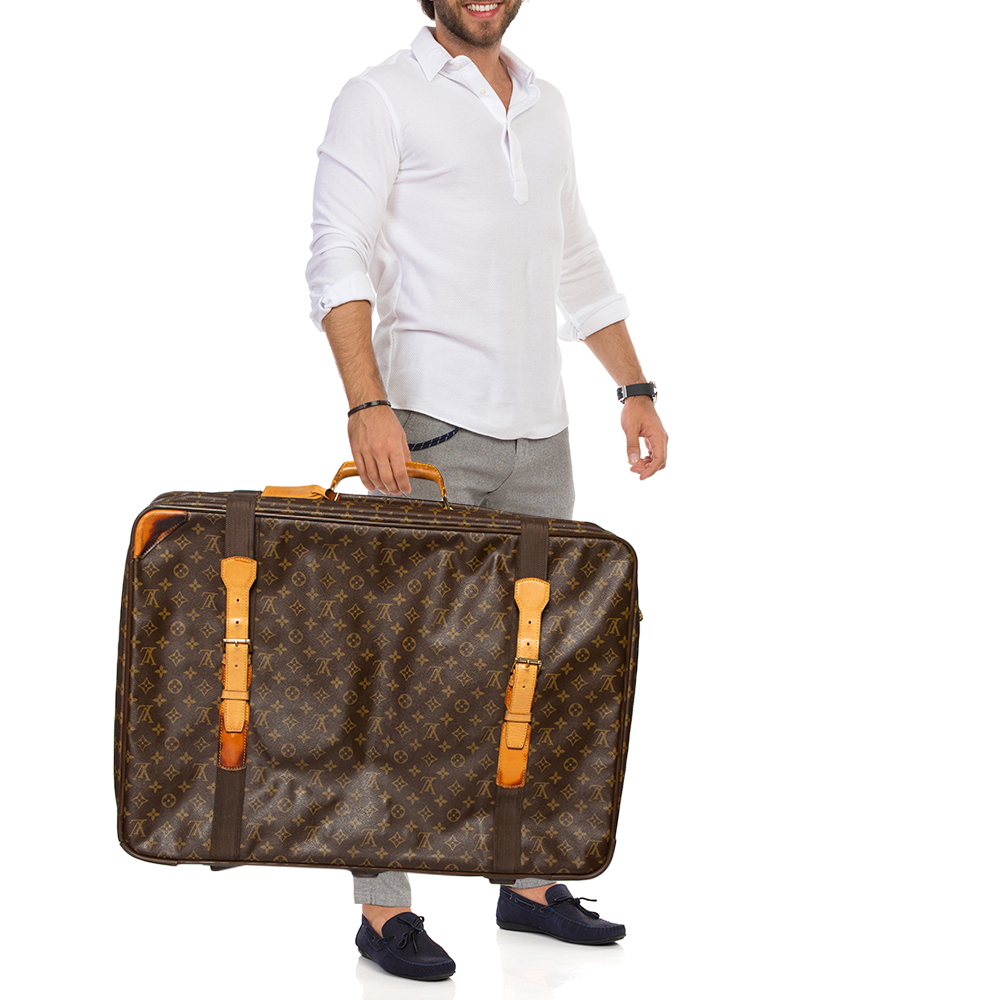 

Louis Vuitton Monogram Canvas Satellite 70 Soft Suitcase, Brown