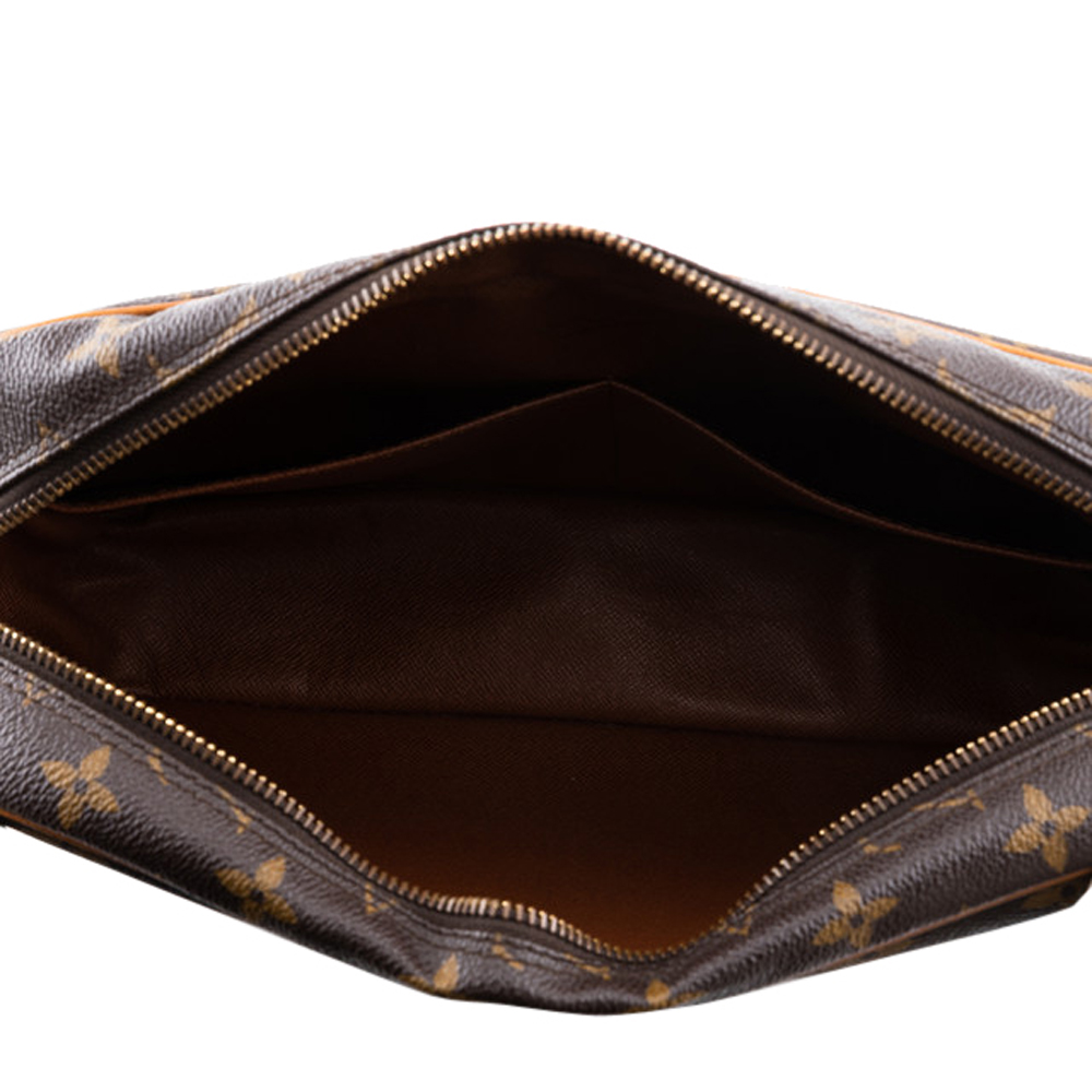 

Louis Vuitton Monogram Canvas Clutch Bag, Brown