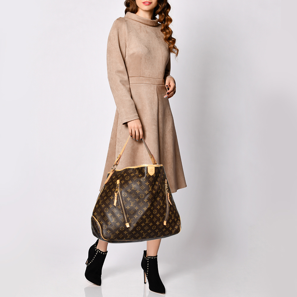 

Louis Vuitton Monogram Coated Canvas And Leather Delightful GM Bag, Brown
