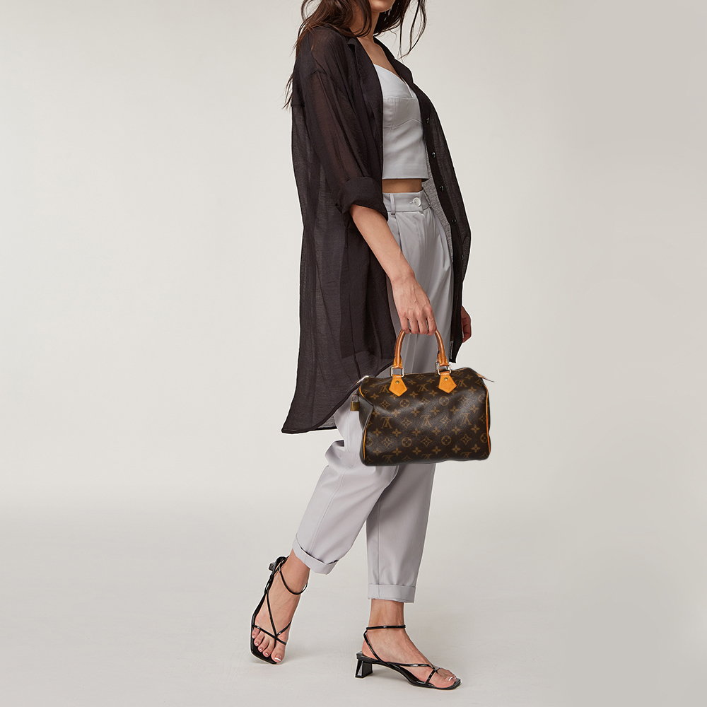 

Louis Vuitton Monogram Canvas Speedy 25 Bag, Brown