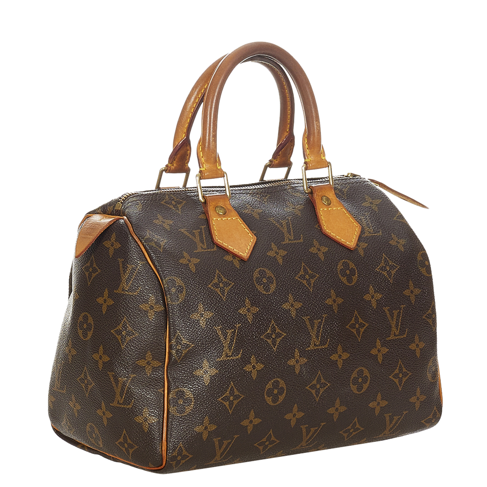 

Louis Vuitton Brown Monogram Canvas Speedy 25 Top Handle Bag