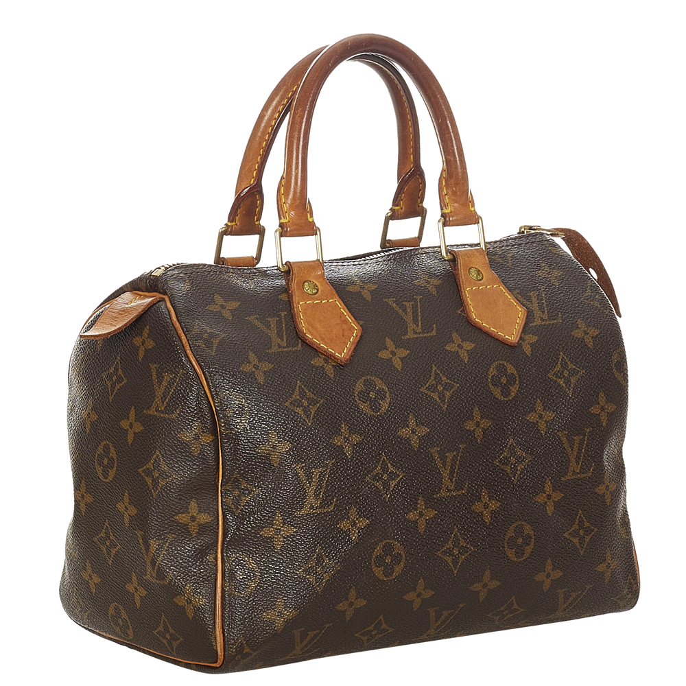 

Louis Vuitton Brown Monogram Canvas Speedy 25 Top Handle Bag