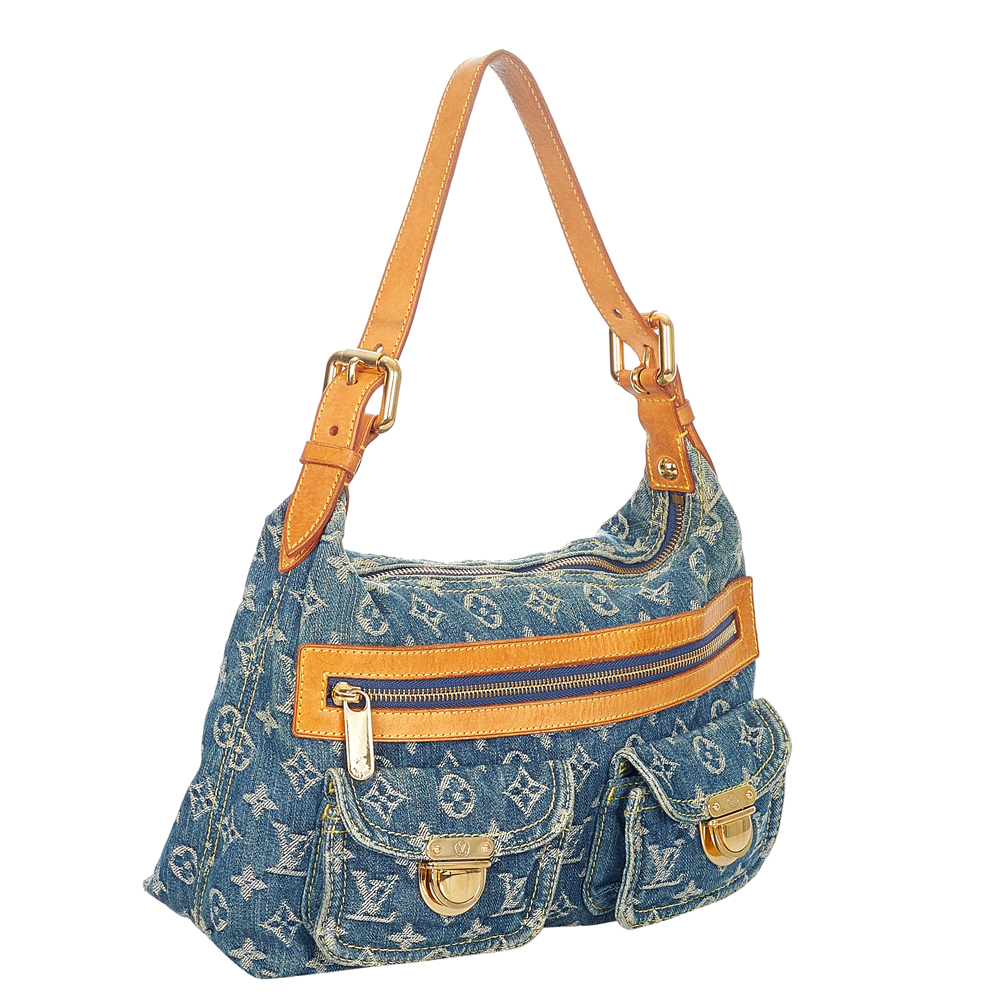 

Louis Vuitton Blue Fabric Denim Baggy PM Shoulder Bag