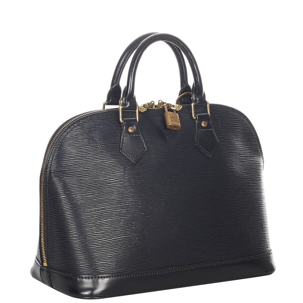 

Louis Vuitton Black Epi Leather Alma PM Bag