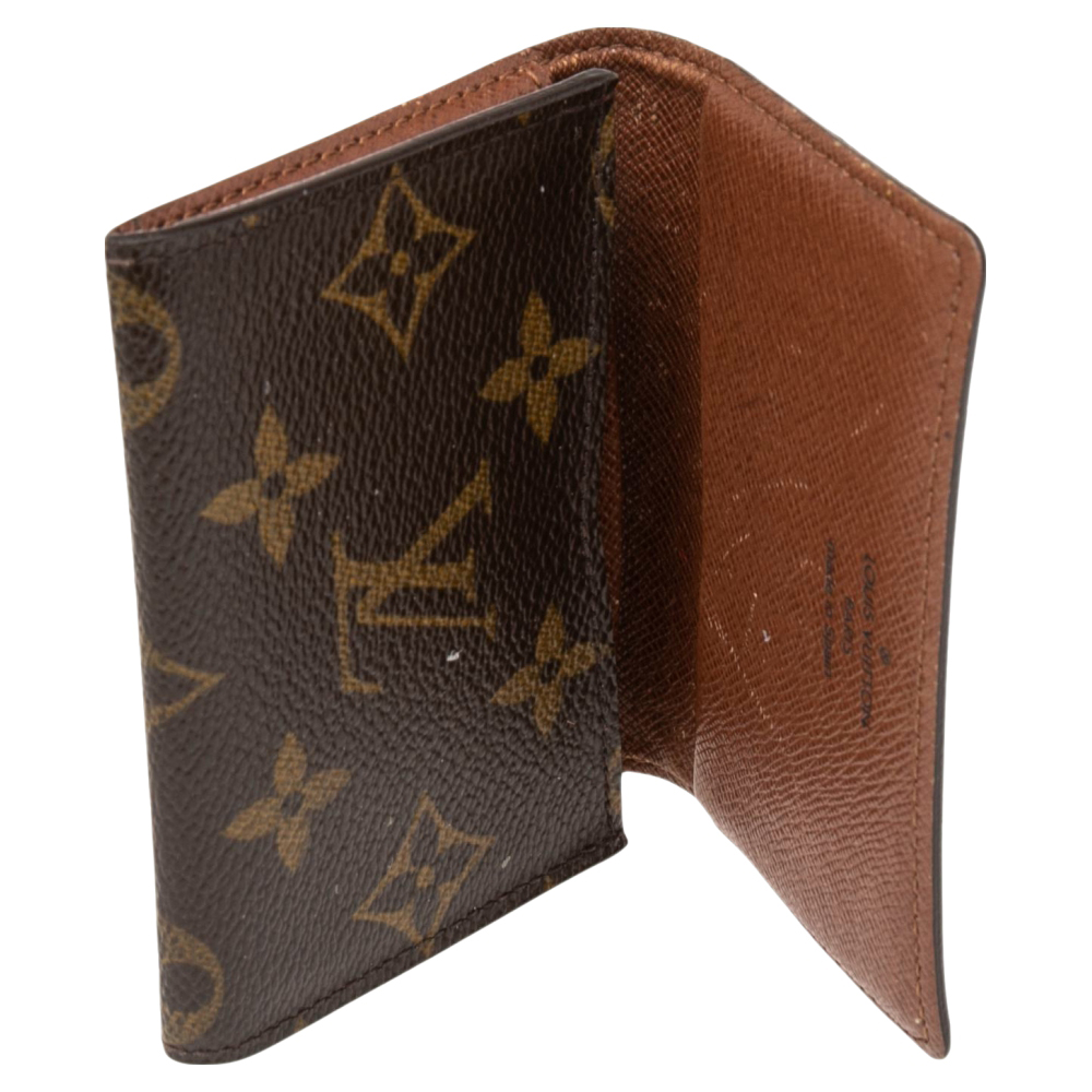 

Louis Vuitton Monogram Canvas Business Card Holder, Brown