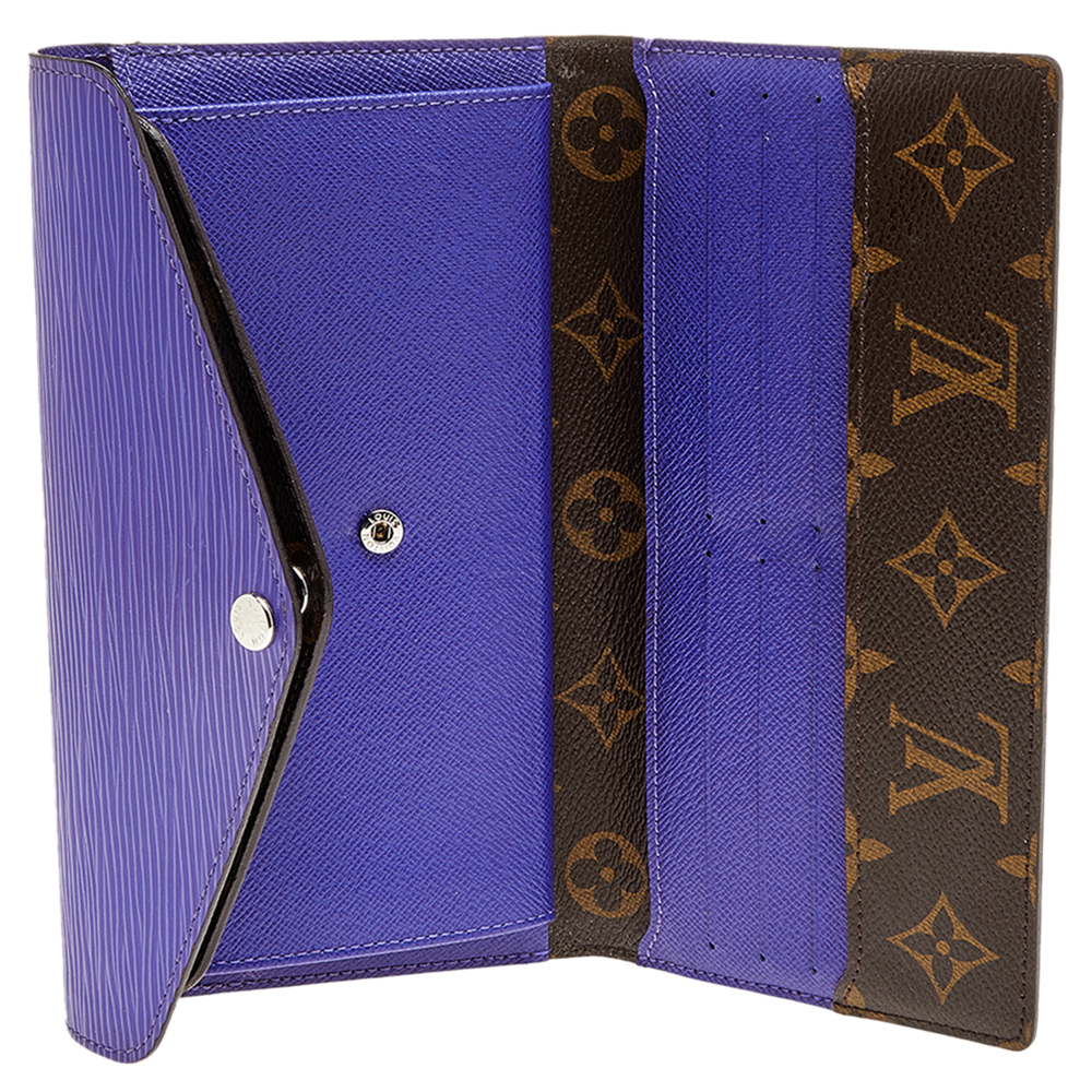

Louis Vuitton Purple Epi Leather and Monogram Canvas Marie-Lou Long Wallet