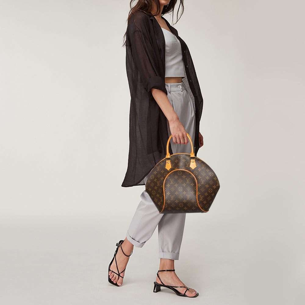 

Louis Vuitton Monogram Canvas Ellipse MM Bag, Brown