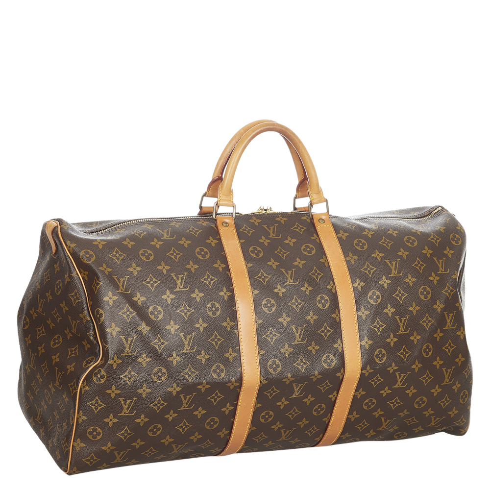 

Louis Vuitton Monogram Canvas Keepall 60 Bag, Brown