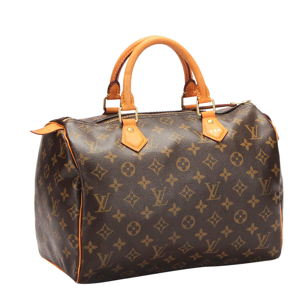 

Louis Vuitton Monogram Canvas Speedy 30 Bag, Brown
