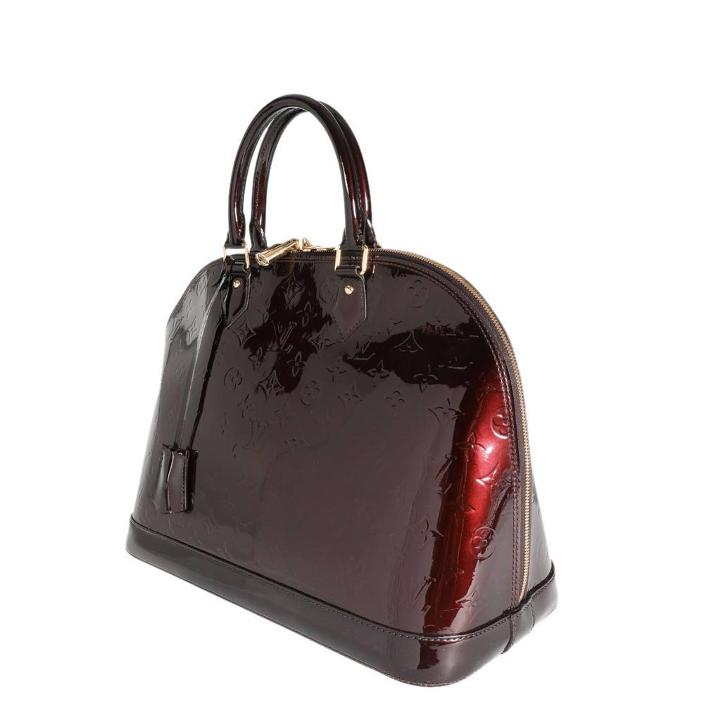 

Louis Vuitton Brown Monogram Vernis Alma GM Bag
