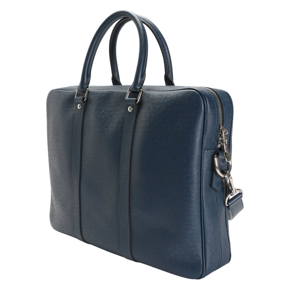 

Louis Vuitton Blue Taiga Leather Porte-Documents Voyage PM Bag
