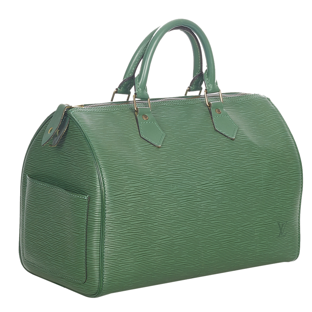 

Louis Vuitton Green Epi Leather Speedy 30 Bag