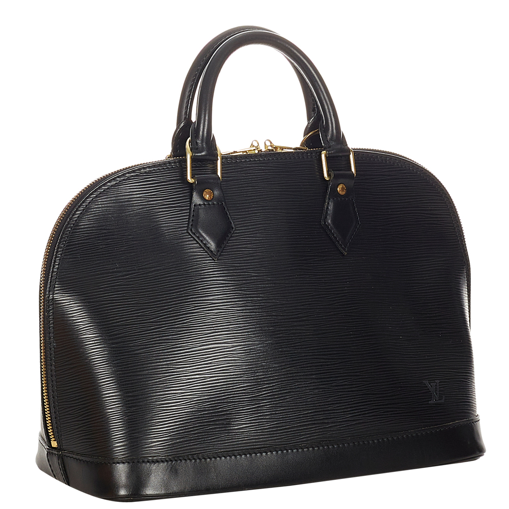 

Louis Vuitton Black Epi Leather Alma PM Bag
