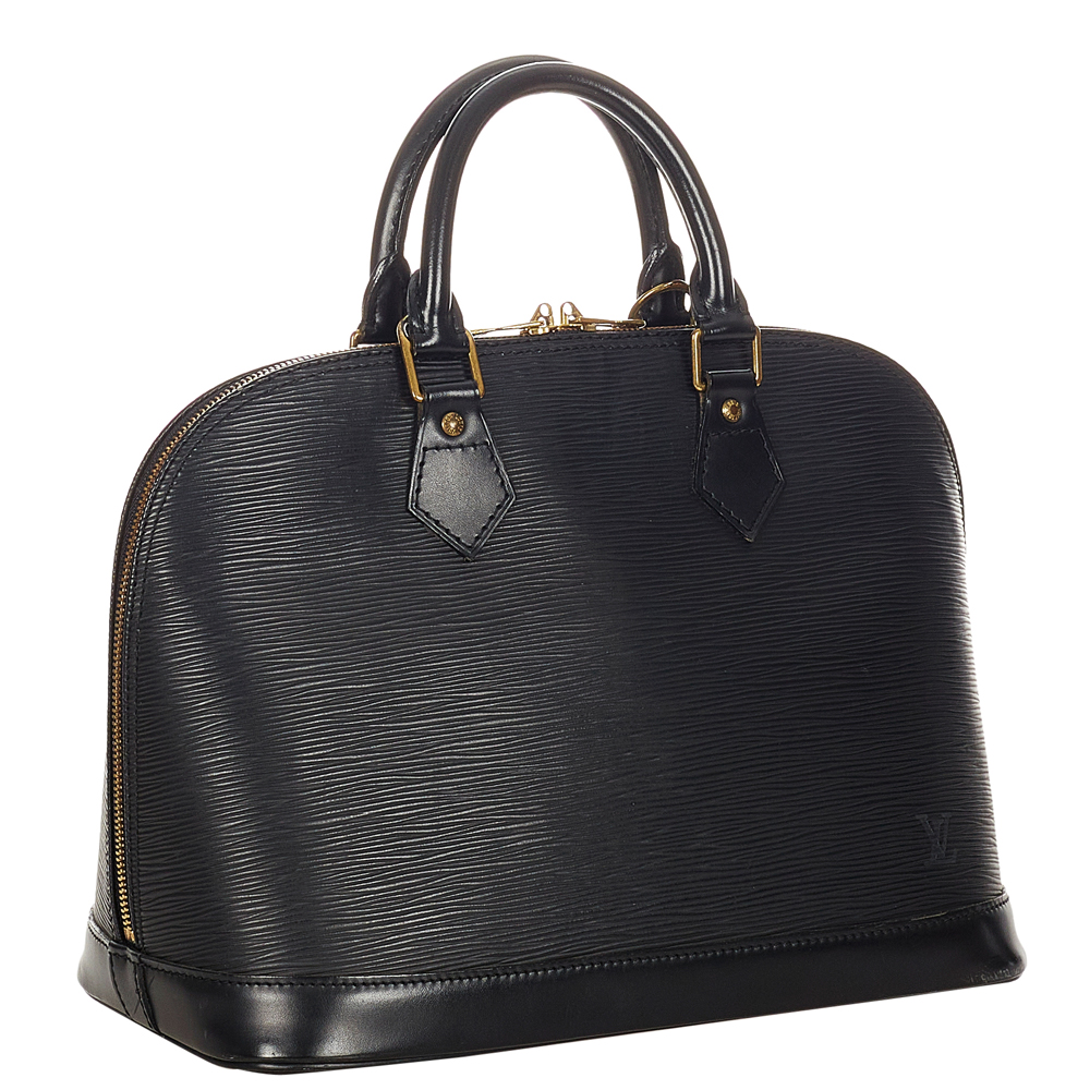 

Louis Vuitton Black Epi Leather Alma PM Bag