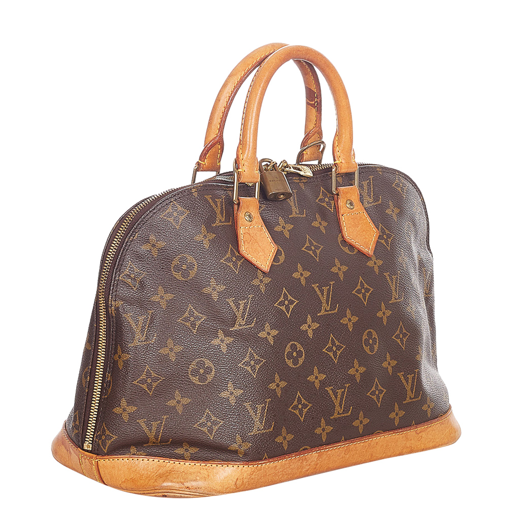 

Louis Vuitton Monogram Canvas Alma PM Bag, Brown