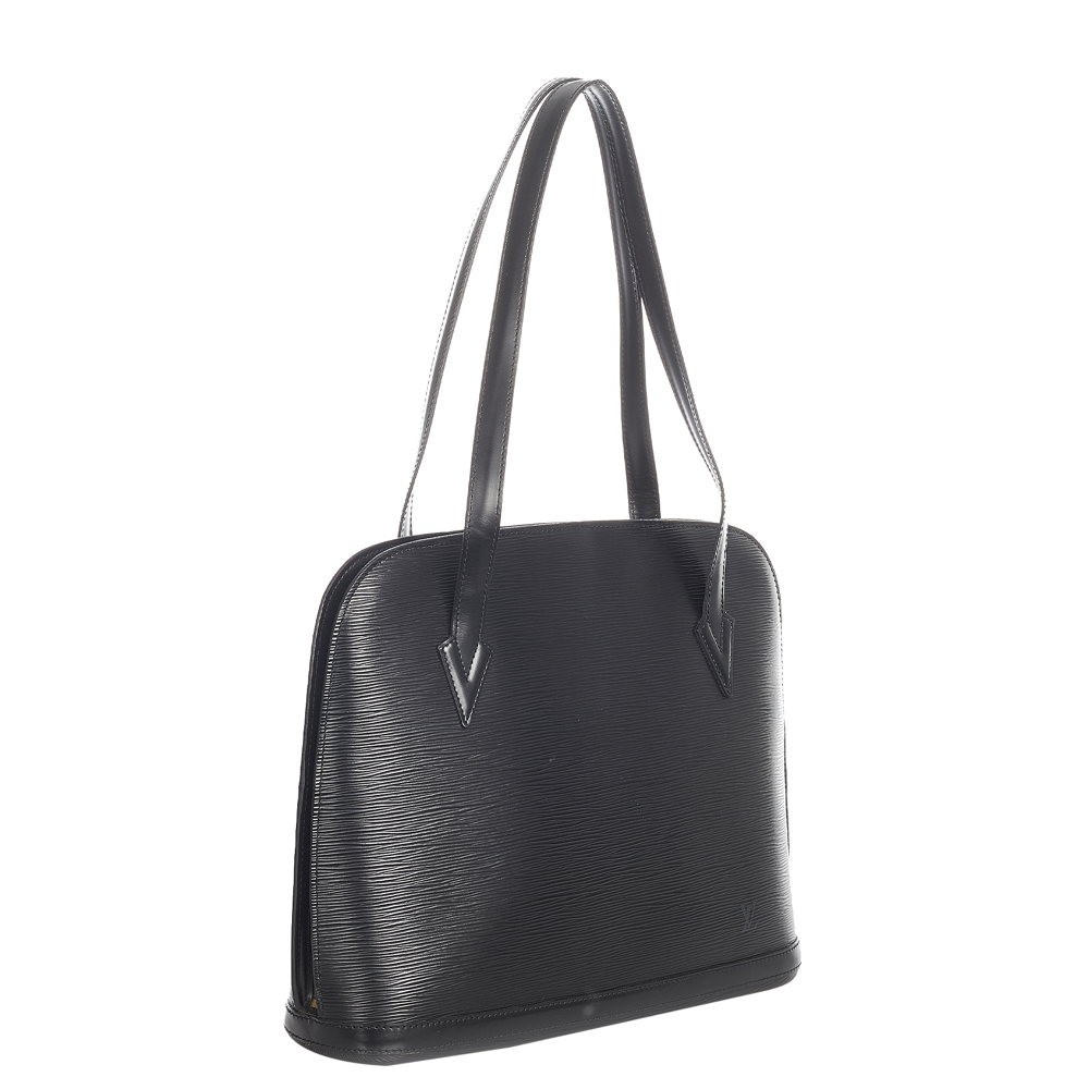 

Louis Vuitton Black Epi Leather Lussac Bag