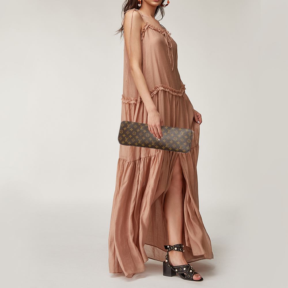 

Louis Vuitton Monogram Canvas 5 Tie Case, Brown