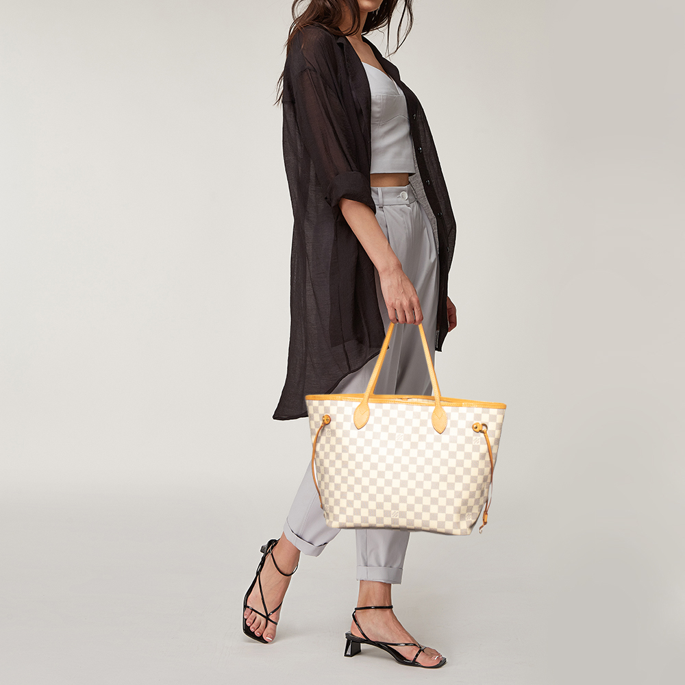 

Louis Vuitton Damier Azur Canvas Neverfull MM Bag, Blue