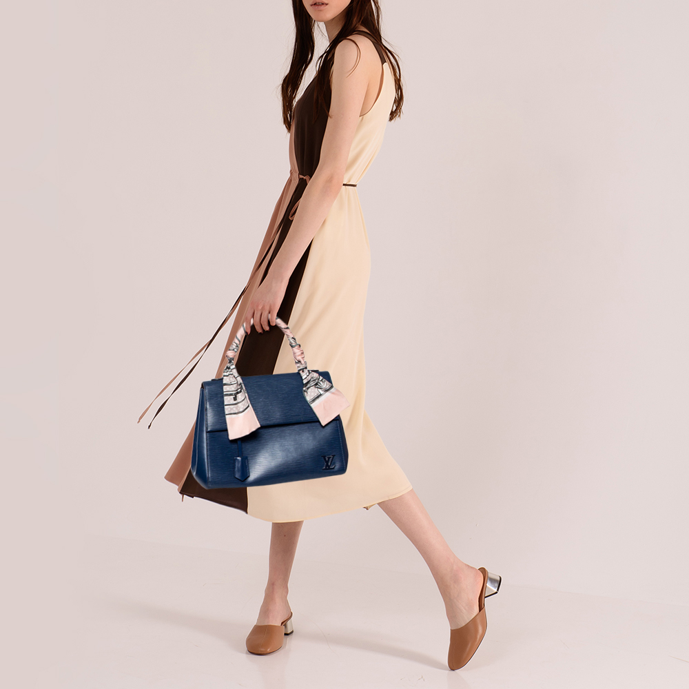 

Louis Vuitton Indigo Epi Leather Cluny MM Bag, Blue