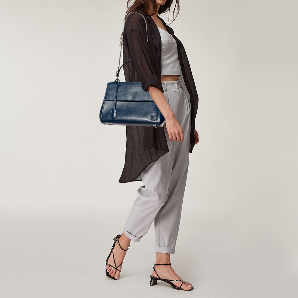 

Louis Vuitton Indigo Epi Leather Cluny MM Bag, Blue