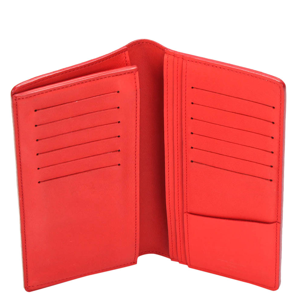 

Louis Vuitton Red Leather Brazza Wallet