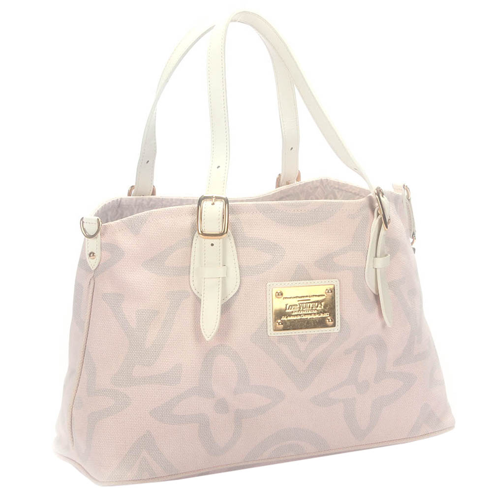 

Louis Vuitton Pink Monogram Idylle Canvas Tahitienne Cabas PM Bag