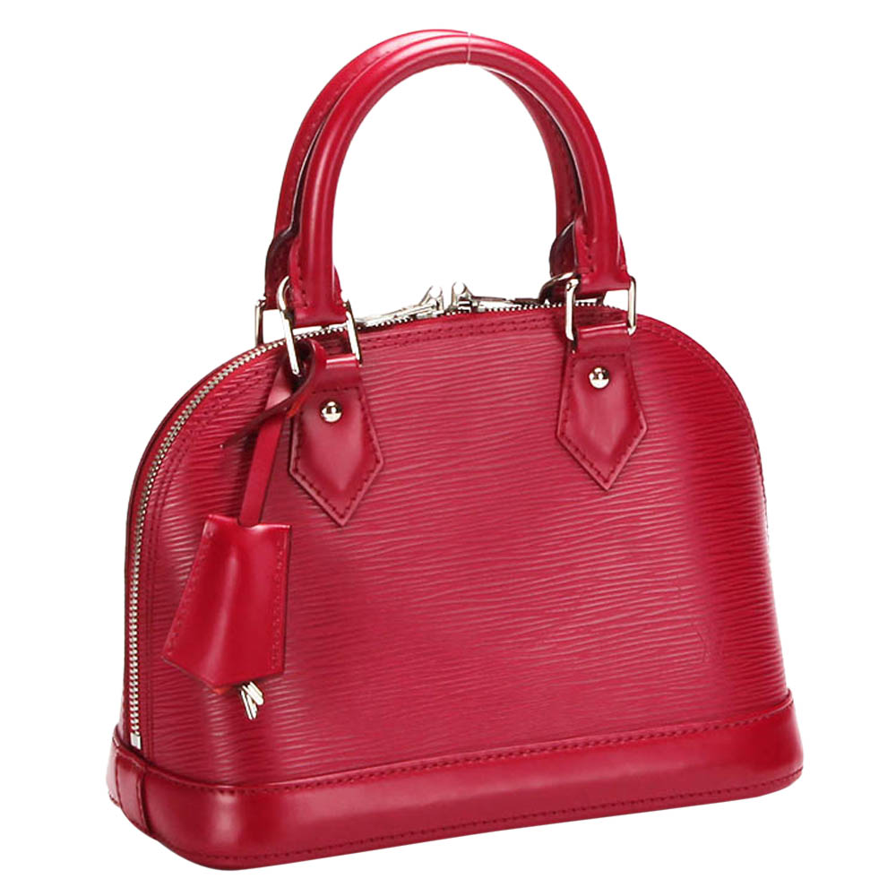 

Louis Vuitton Red Epi Leather Alma BB Bag