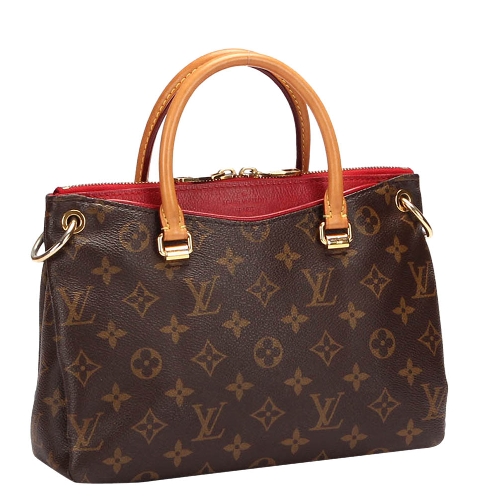 

Louis Vuitton Monogram Canvas Pallas MM Bag, Brown
