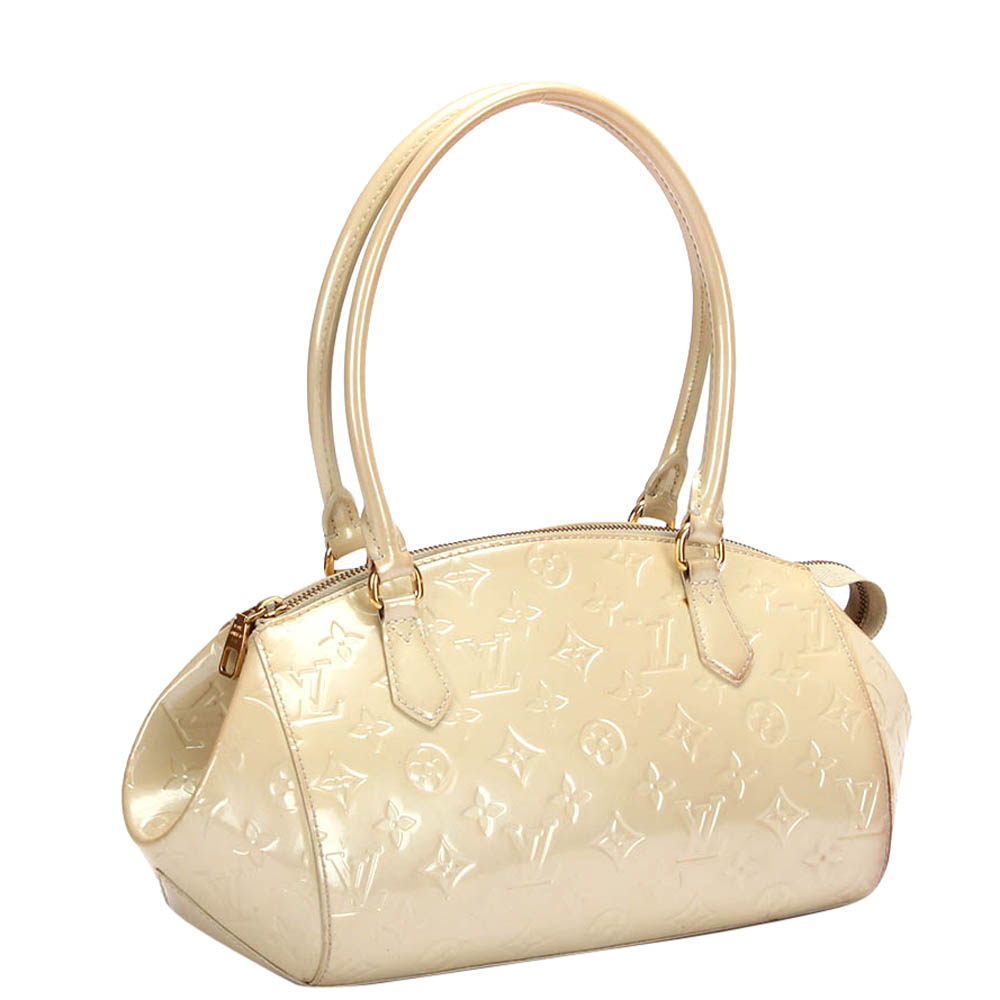 

Louis Vuitton Beige Monogram Vernis Sherwood PM Bag