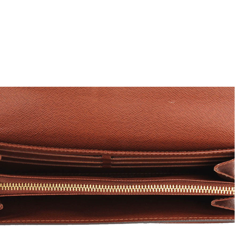 

Louis Vuitton Brown Monogram Canvas Sarah Wallet