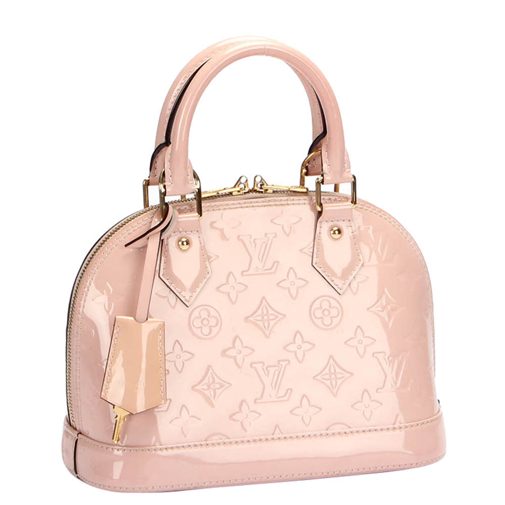 

Louis Vuitton pink Monogram Vernis Alma BB Bag