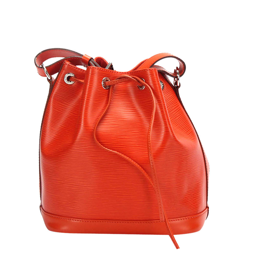 

Louis Vuitton Red Epi Leather Noe Bucket Bag