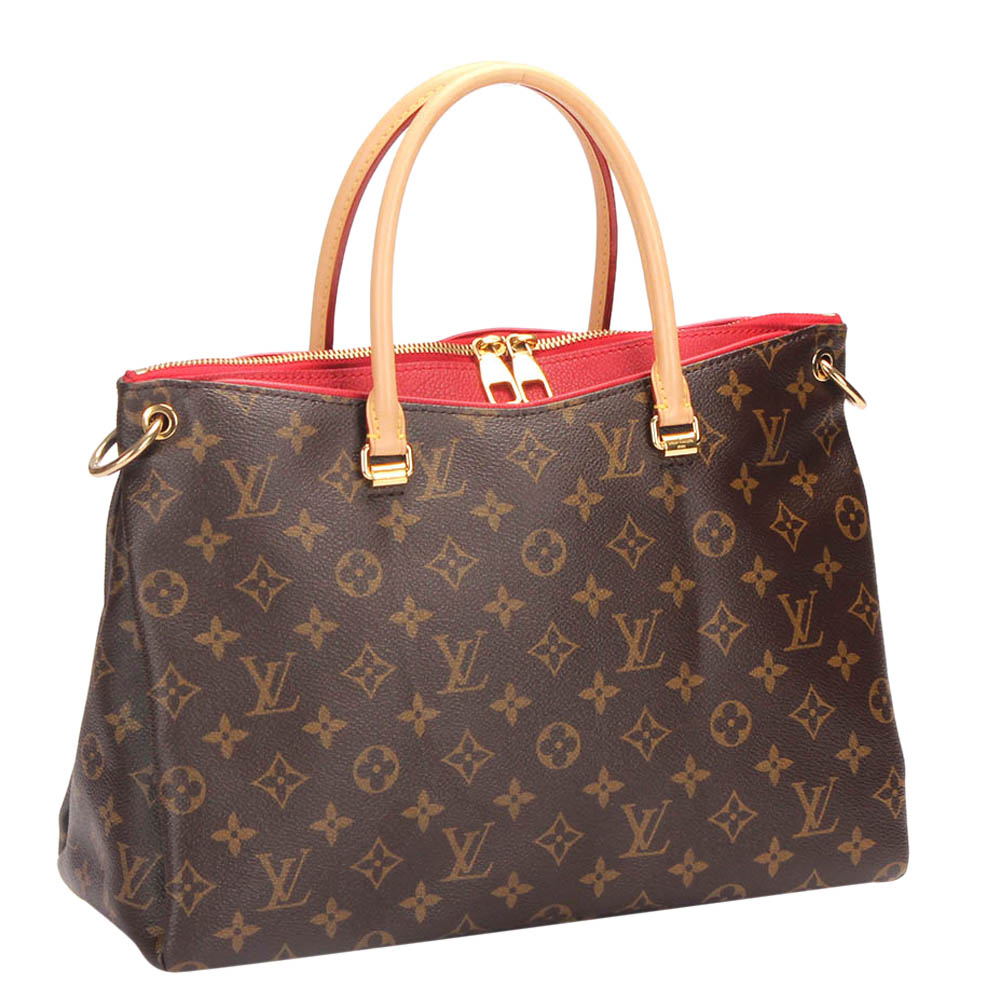 

Louis Vuitton Monogram Canvas Pallas MM Bag, Brown