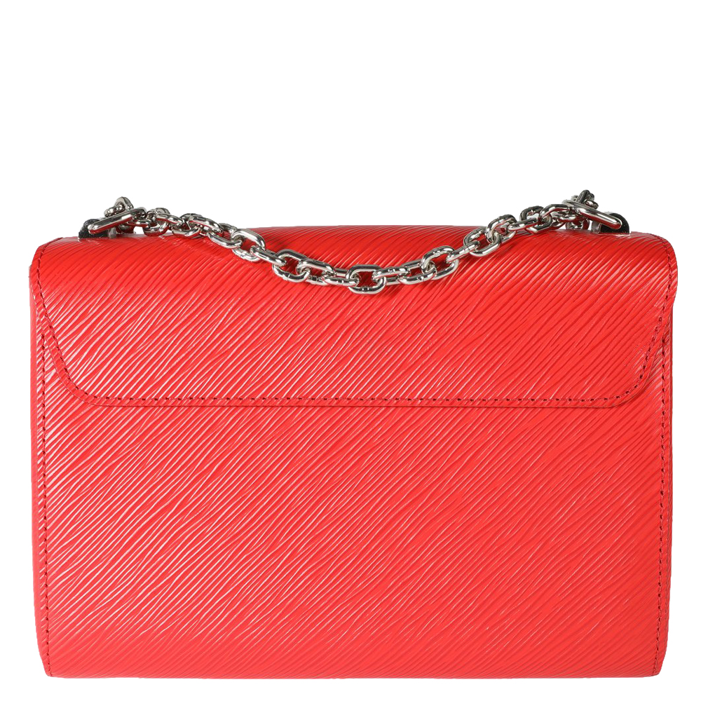 

Louis Vuitton Coquelicot/Poppy Epi Leather Twist Chain MM Bag, Red