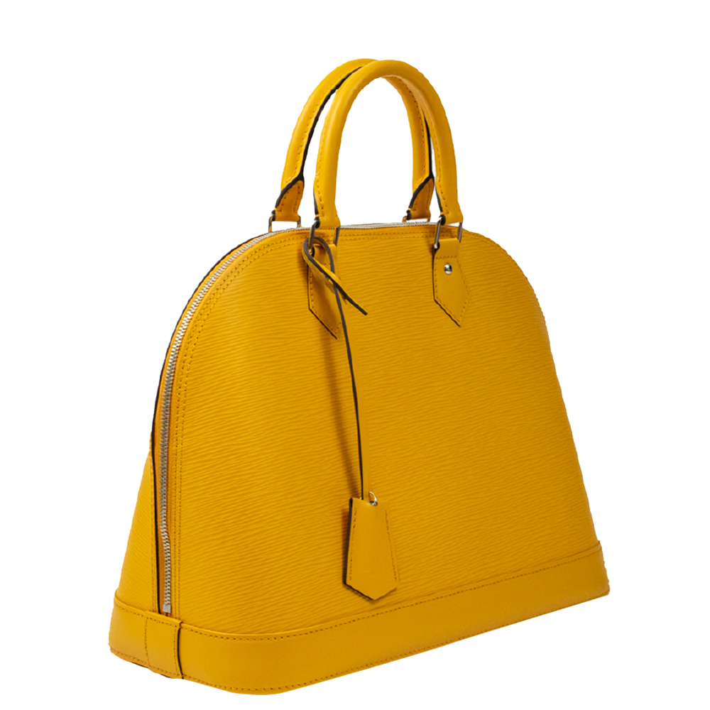 

Louis Vuitton Yellow Epi Leather Alma Bag