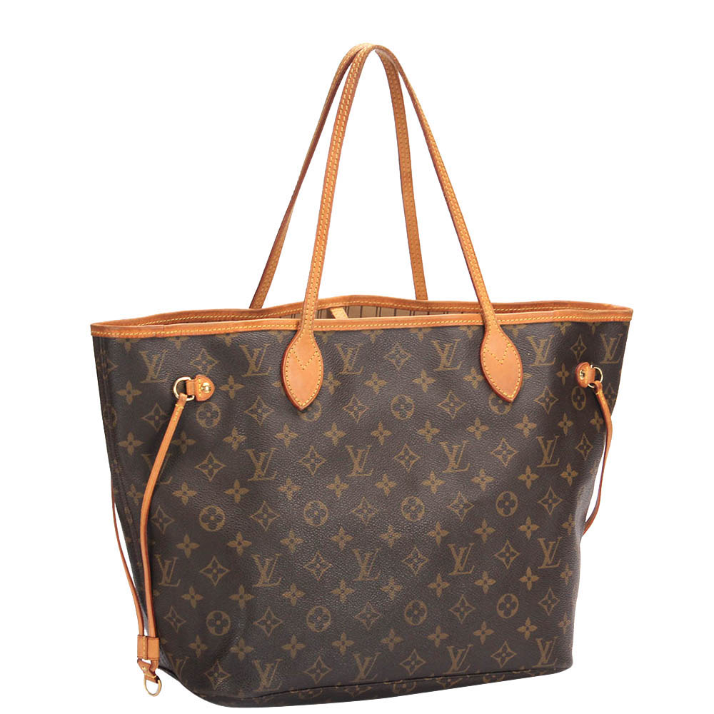 

Louis Vuitton Monogram Canvas Neverfull MM Bag, Brown