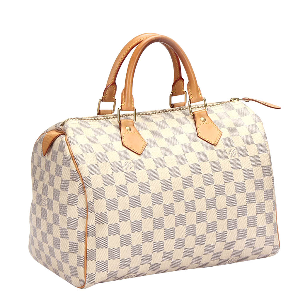 

Louis Vuitton Damier Azur Canvas Speedy 30 Bag, Blue