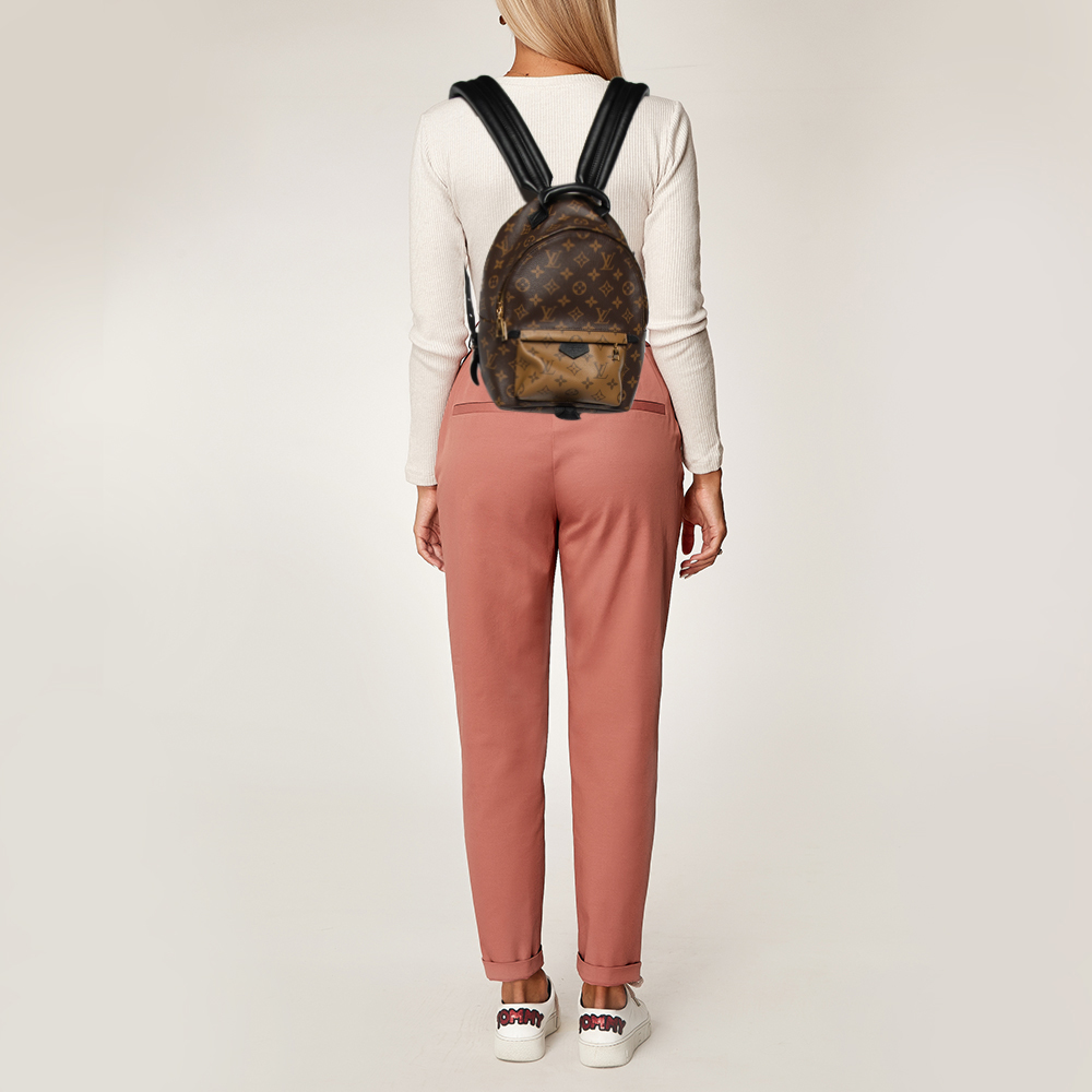 

Louis Vuitton Monogram Canvas Palm Springs PM Backpack, Brown
