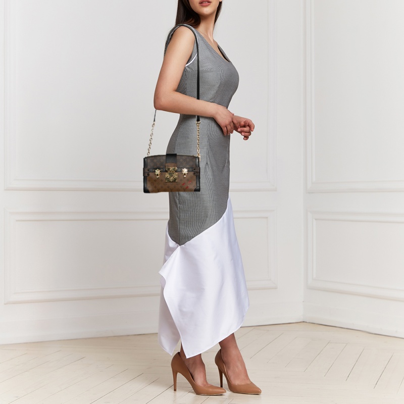 

Louis Vuitton Reverse Monogram Canvas Trunk Clutch Bag, Brown