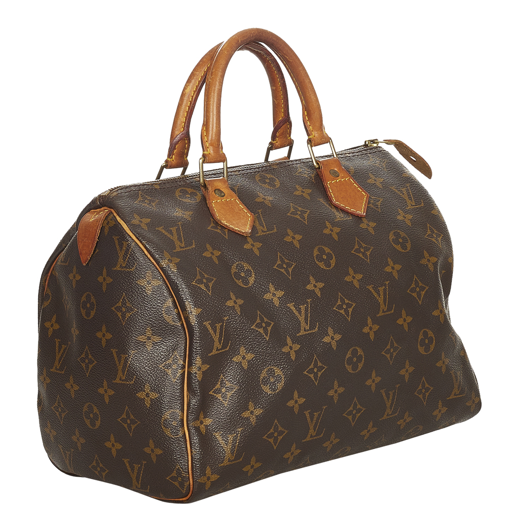 

Louis Vuitton Monogram Canvas Speedy 30 Bag, Brown