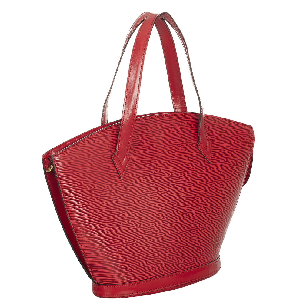 

Louis Vuitton Red Epi Leather Saint Jacques PM Short Strap Bag