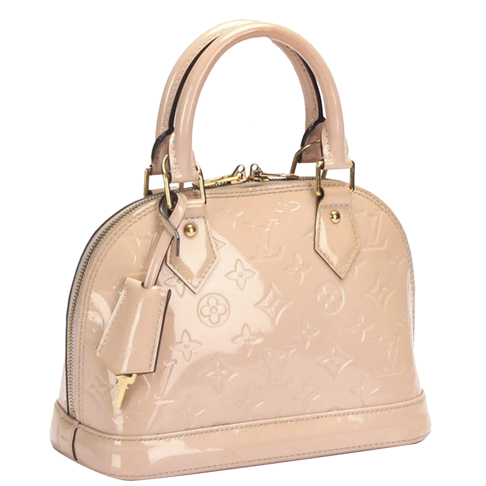 

Louis Vuitton Pink Monogram Vernis Alma BB Bag