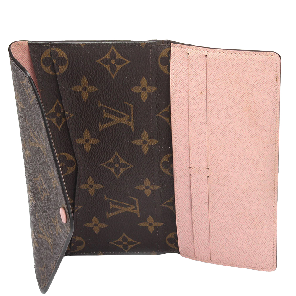 

Louis Vuitton Brown Monogram Coated Canvas Sarah Wallet